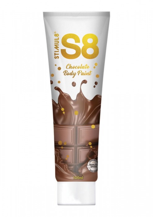 Краска для тела со вкусом шоколада Stimul 8 Bodypaint - 100 мл. - Stimul8 - купить с доставкой в Краснодаре
