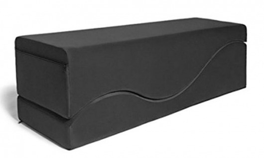 Черная вельветовая подушка для любви Liberator Retail Equus Wave - Liberator - купить с доставкой в Краснодаре