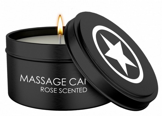 Массажная свеча с ароматом розы Massage Candle - Shots Media BV - купить с доставкой в Краснодаре