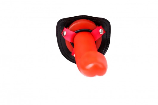 Красный страпон Thumper Strap-on на ремешках - 18 см. - Chisa - купить с доставкой в Краснодаре