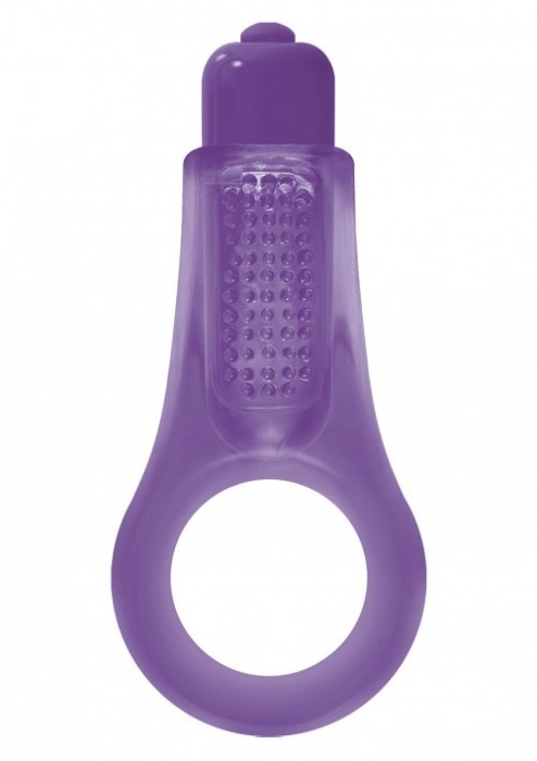 Фиолетовое эрекционное кольцо Firefly Couples Ring - NS Novelties - в Краснодаре купить с доставкой
