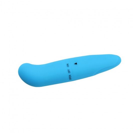 Голубой мини-вибратор Powerful Invigorate G-Spot - 12 см. - Chisa