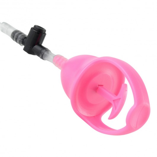 Вакуумная помпа с вибрацией Mini Pussy Pump Pink - Pipedream