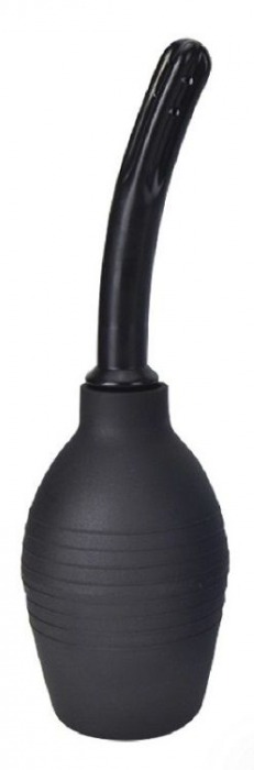 Черный анальный душ с изогнутым наконечником - Джага-Джага - купить с доставкой в Краснодаре