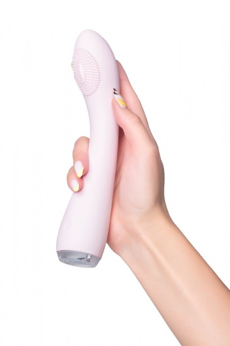 Нежно-розовый вибратор PPP SHIO-PRO - 21 см. - PPP