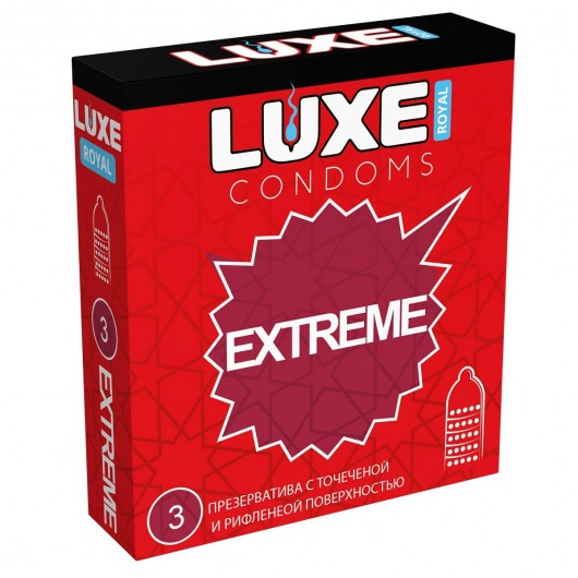Текстурированные презервативы LUXE Royal Extreme - 3 шт. - Luxe - купить с доставкой в Краснодаре