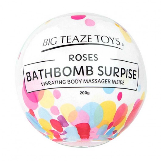 Бомбочка для ванны Bath Bomb Surprise Rose + вибропуля -  - Магазин феромонов в Краснодаре