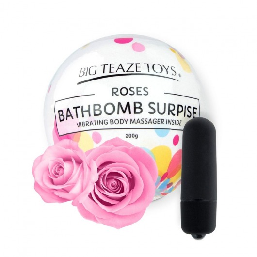 Бомбочка для ванны Bath Bomb Surprise Rose + вибропуля -  - Магазин феромонов в Краснодаре