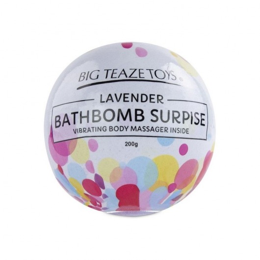 Бомбочка для ванны Bath Bomb Surprise Lavander + вибропуля -  - Магазин феромонов в Краснодаре