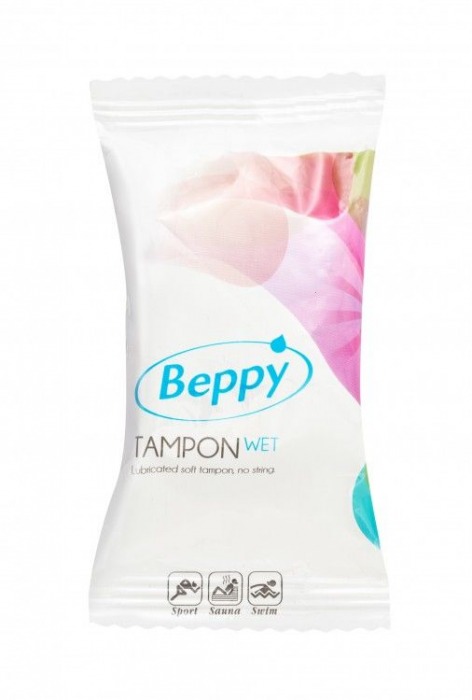 Нежно-розовый тампон-губка Beppy Tampon Wet - 1 шт. - Beppy - купить с доставкой в Краснодаре