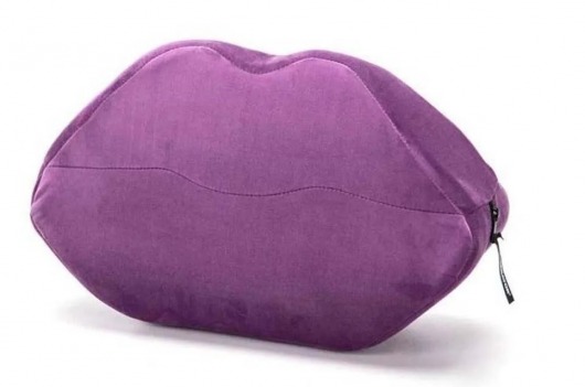 Фиолетовая микрофибровая подушка для любви Kiss Wedge - Liberator - купить с доставкой в Краснодаре