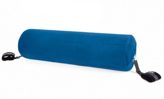 Синяя вельветовая подушка для любви Liberator Retail Whirl - Liberator - купить с доставкой в Краснодаре