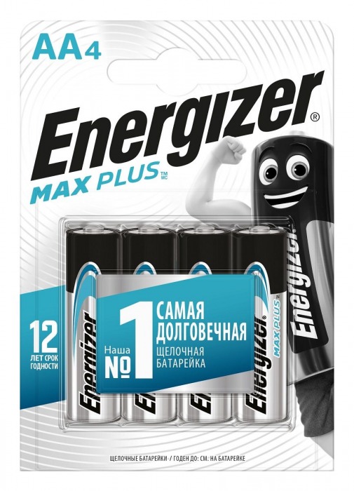Батарейки Energizer MAX PLUS LR6/E91 AA 1.5V - 4 шт. - Energizer - купить с доставкой в Краснодаре