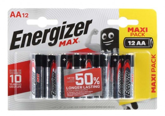 Батарейки Energizer MAX AA/LR6 1.5V - 12 шт. - Energizer - купить с доставкой в Краснодаре