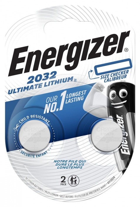 Батарейки Energizer Lithium CR2032 3V (таблетка) - 2 шт. - Energizer - купить с доставкой в Краснодаре