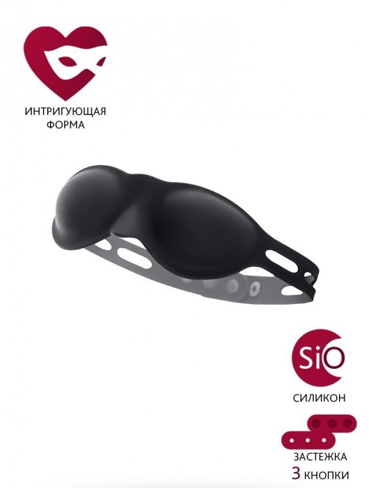 Черная плотная силиконовая маска - ToyFa - купить с доставкой в Краснодаре