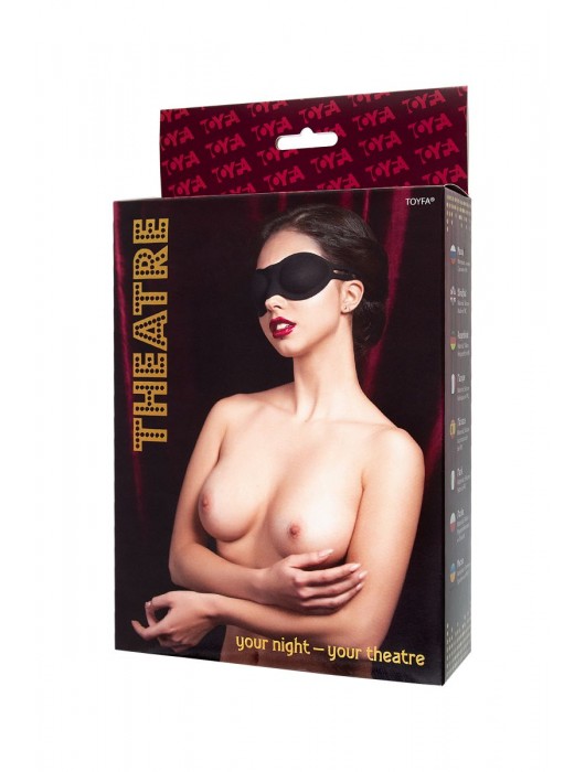 Черная плотная силиконовая маска - ToyFa - купить с доставкой в Краснодаре