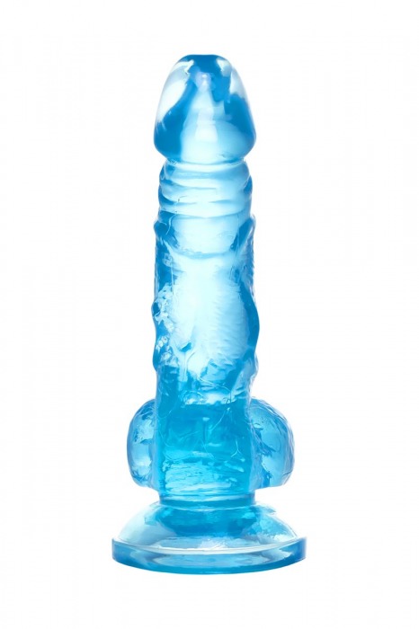 Голубой реалистичный фаллоимитатор Indy - 15,8 см. - A-toys