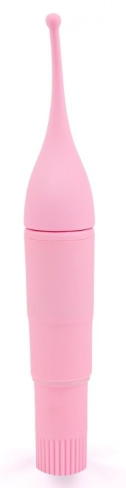 Нежно-розовый мини-вибратор для стимуляции клитора - 16 см. - Brazzers