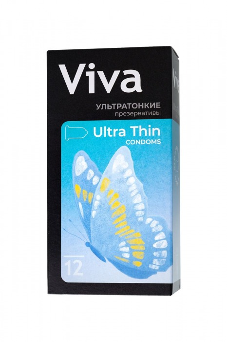 Ультратонкие презервативы VIVA Ultra Thin - 12 шт. - VIZIT - купить с доставкой в Краснодаре