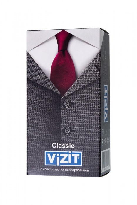 Классические презервативы VIZIT Classic - 12 шт. - VIZIT - купить с доставкой в Краснодаре
