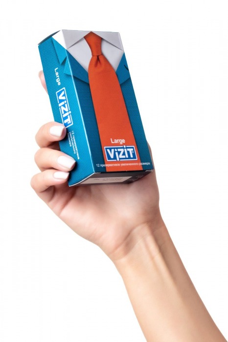 Презервативы VIZIT Large увеличенного размера - 12 шт. - VIZIT - купить с доставкой в Краснодаре