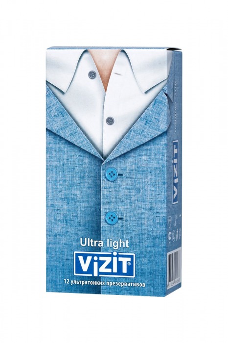 Ультратонкие презервативы VIZIT Ultra light - 12 шт. - VIZIT - купить с доставкой в Краснодаре
