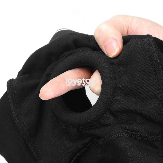 Черные шорты для крепления насадок Strapon Shorts - Lovetoy - купить с доставкой в Краснодаре