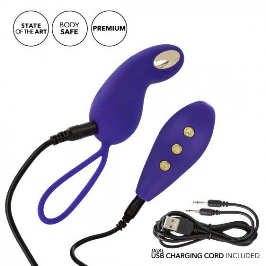 Фиолетовый вибротренажёр Кегеля с электростимуляцией Intimate E-Stimulator Remote Teaser - California Exotic Novelties