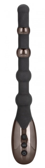 Черный анальный электростимулятор Volt Electro-Beads - 23,5 см. - California Exotic Novelties - купить с доставкой в Краснодаре