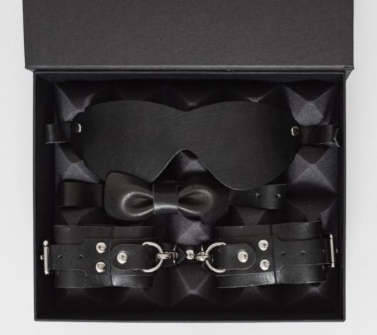 БДСМ-набор в чёрном цвете  Джентльмен - BDSM96 - купить с доставкой в Краснодаре