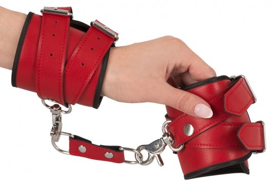 Красный комплект БДСМ-аксессуаров Harness Set - Orion - купить с доставкой в Краснодаре