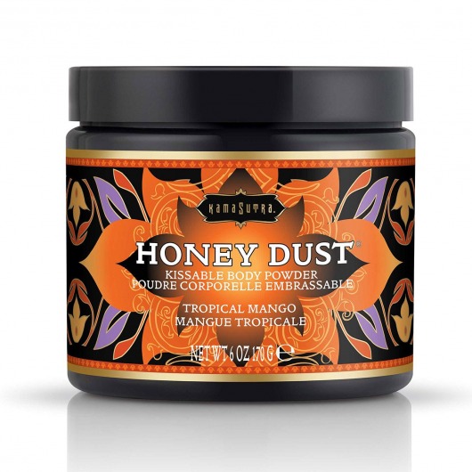 Пудра для тела Honey Dust Body Powder с ароматом манго - 170 гр. - Kama Sutra - купить с доставкой в Краснодаре