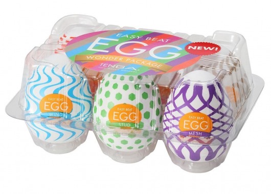 Набор из 6 мастурбаторов Tenga EGG IV с различным рельефом - Tenga - в Краснодаре купить с доставкой
