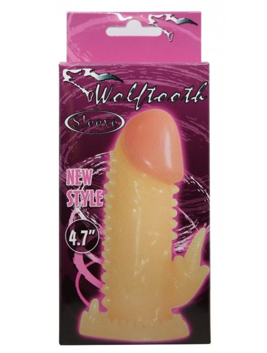 Телесная насадка на пенис со стимулятором клитора - 11,5 см. - Baile - в Краснодаре купить с доставкой