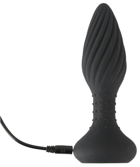 Черная анальная вибровтулка Remote Controlled Butt Plug - 15,1 см. - Orion