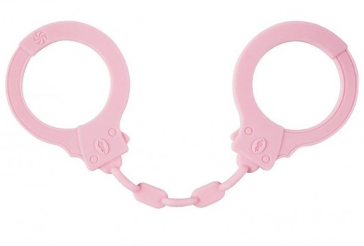 Розовые силиконовые наручники Suppression - Lola Games - купить с доставкой в Краснодаре