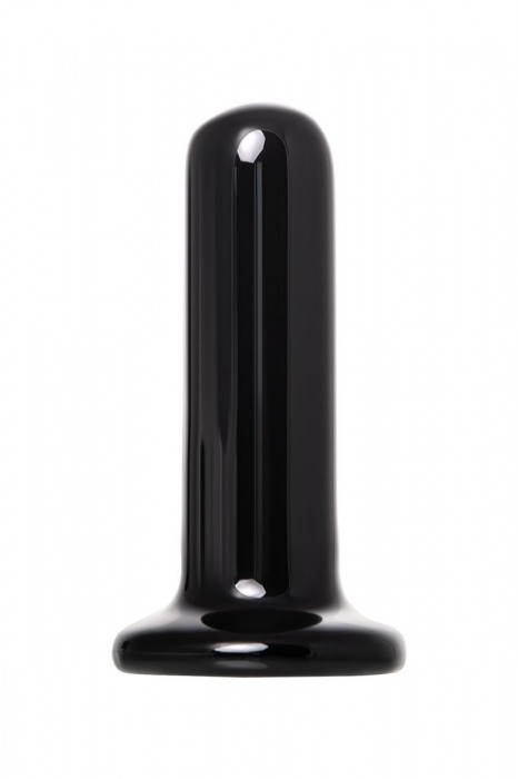 Черный стеклянный мини-вибратор - 10 см. - Sexus