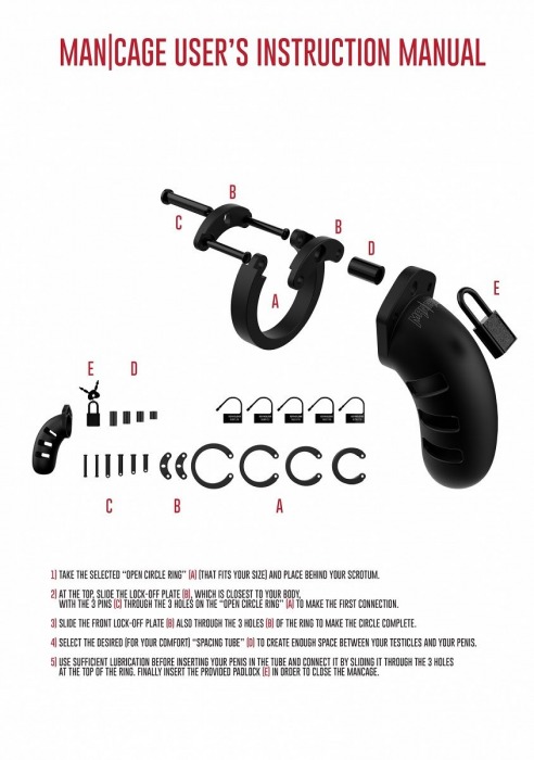 Черный мужской пояс верности Silicone Cock Cage Model 06 Chastity 5.5 - Shots Media BV - купить с доставкой в Краснодаре