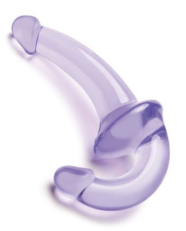 Фиолетовый безремневой страпон Strapless Strap-On - Lux Fetish - купить с доставкой в Краснодаре