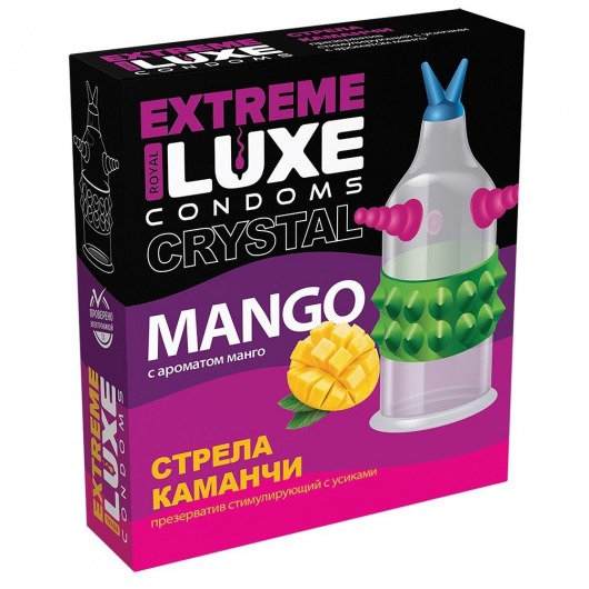 Стимулирующий презерватив  Стрела команчи  с ароматом ванили - 1 шт. - Luxe - купить с доставкой в Краснодаре