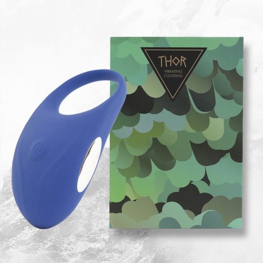 Синее кольцо с вибрацией Thor Cockring - FeelzToys - в Краснодаре купить с доставкой