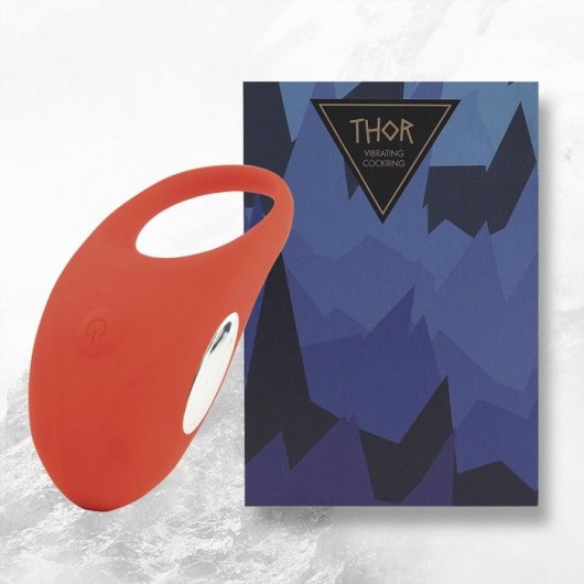 Красное кольцо с вибрацией Thor Cockring - FeelzToys - в Краснодаре купить с доставкой