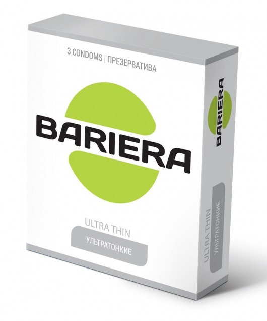 Ультратонкие презервативы Bariera Ultra Thin - 3 шт. - Bariera - купить с доставкой в Краснодаре