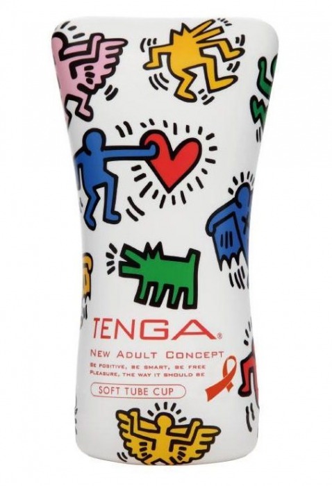 Мастурбатор-туба Keith Haring Soft Tube CUP - Tenga - в Краснодаре купить с доставкой