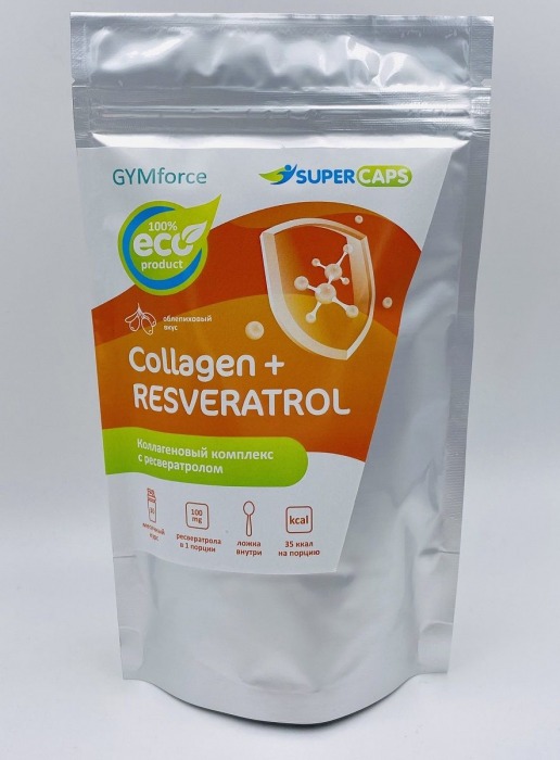 Натуральный коллаген с ресвератролом GYMforce Collagen+ - 150 гр. - SuperCaps - купить с доставкой в Краснодаре