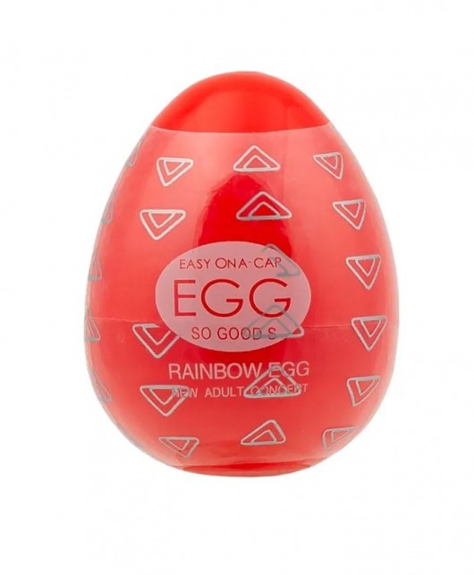 Мастурбатор-яйцо OYO Rainbow Red - OYO - в Краснодаре купить с доставкой