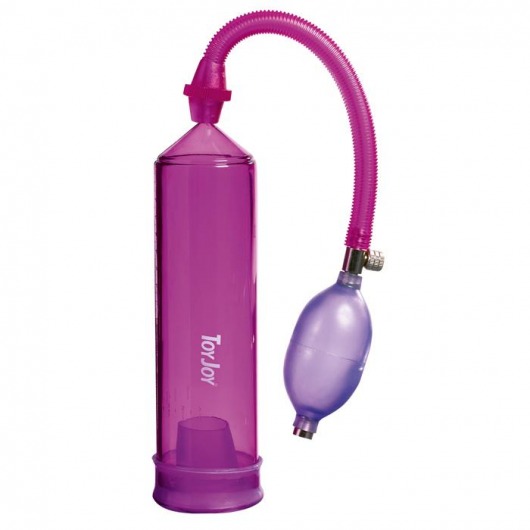 Фиолетовая вакуумная помпа Power Pump - Toy Joy - в Краснодаре купить с доставкой