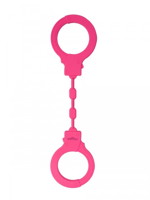 Розовые силиконовые наручники - Le Frivole - купить с доставкой в Краснодаре