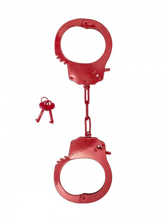 Красные стальные наручники - Le Frivole - купить с доставкой в Краснодаре